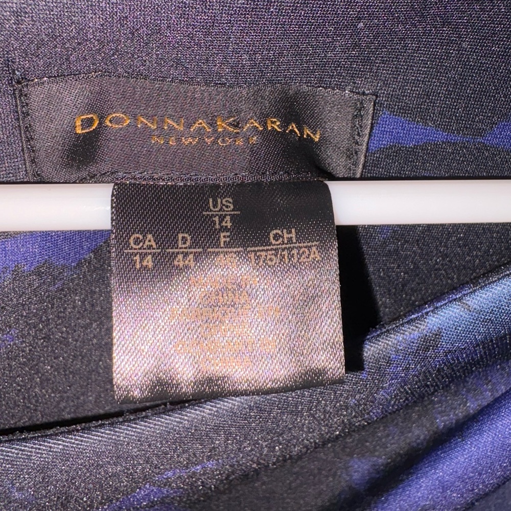 Donna Karan Black Label Navy and Black Dress size 14 - Picture 2 of 4